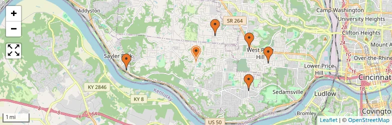 Related schools map