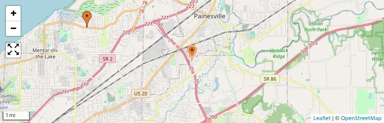 Related schools map