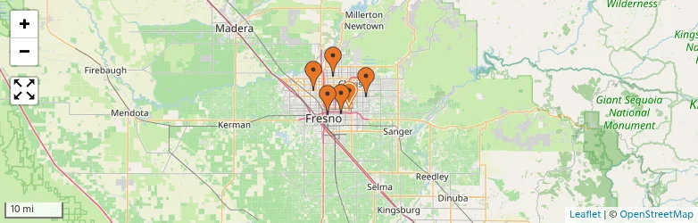 Related schools map