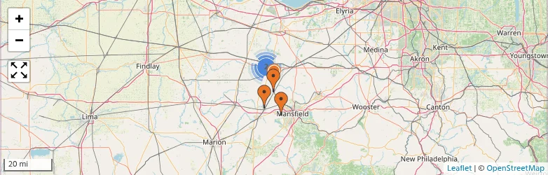 Related schools map