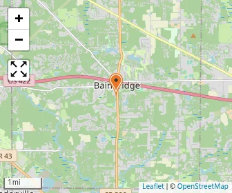 Map of Solon/bainbridge Montessori School