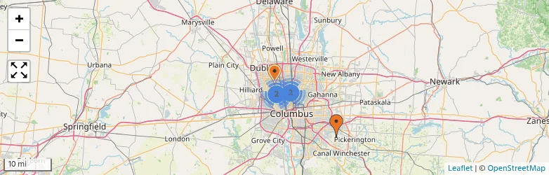 Related schools map