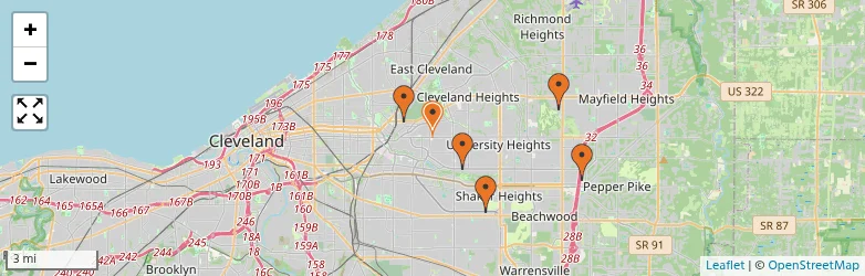 Related schools map