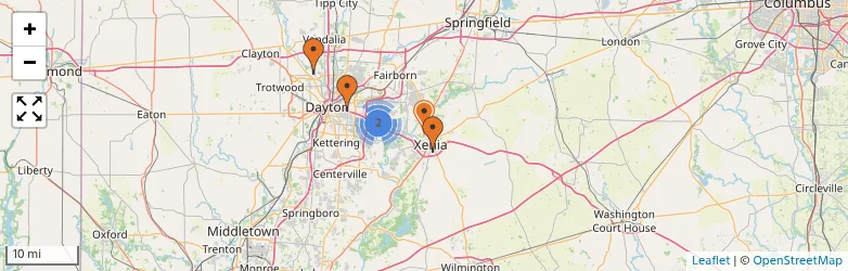 Related schools map