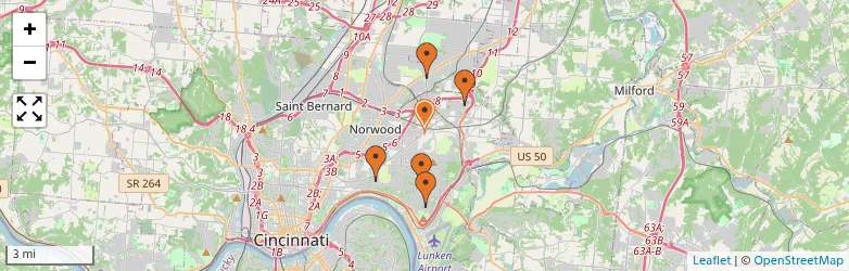 Related schools map