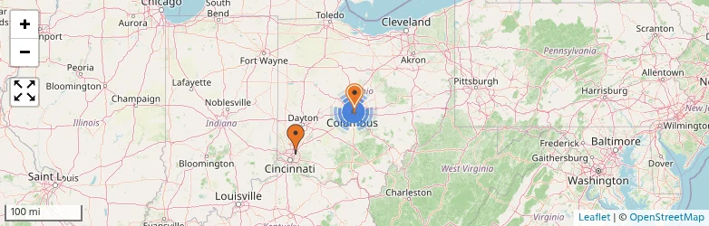 Related schools map