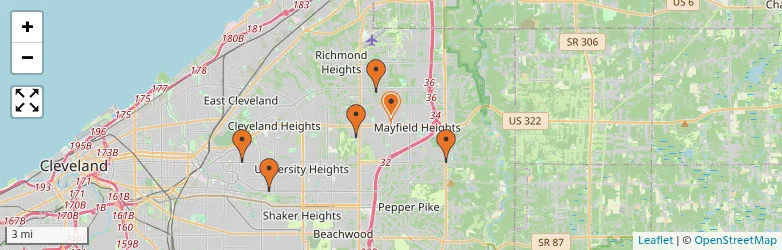 Related schools map