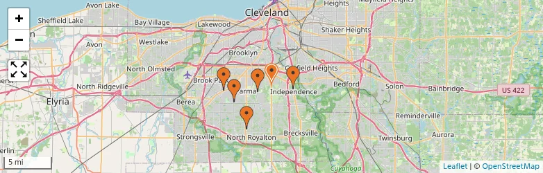 Related schools map