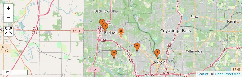 Related schools map