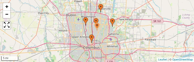 Related schools map