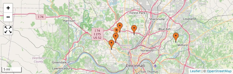 Related schools map