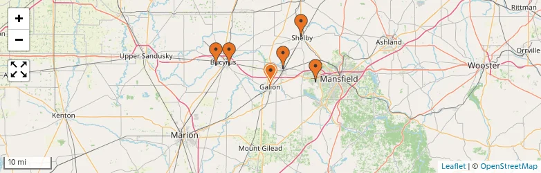 Related schools map