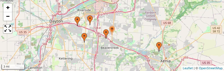 Related schools map