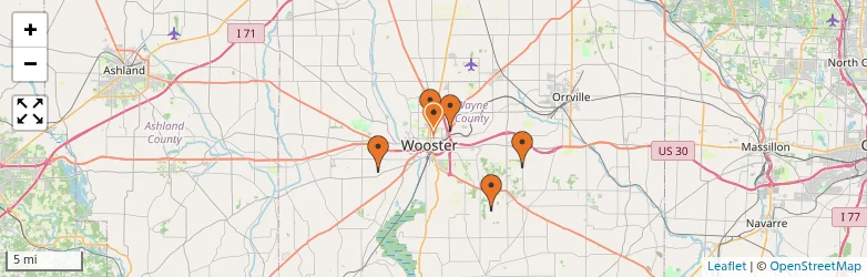 Related schools map