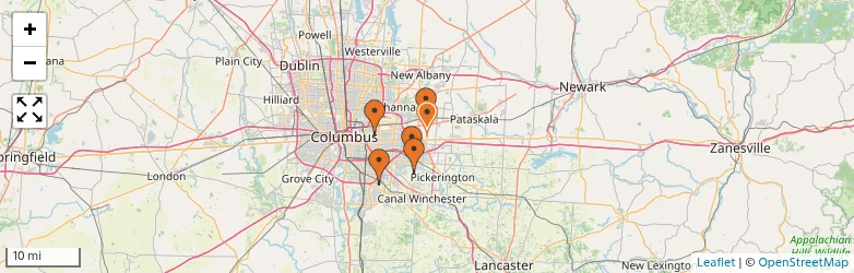 Related schools map