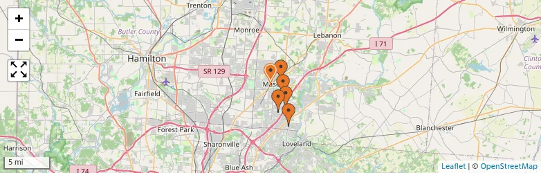 Related schools map