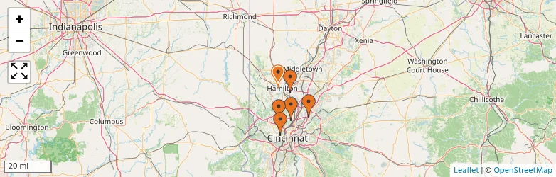 Related schools map