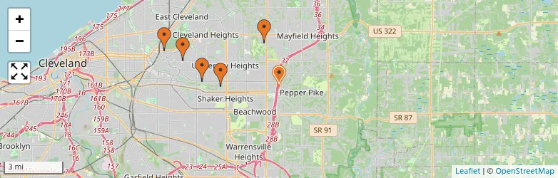 Related schools map