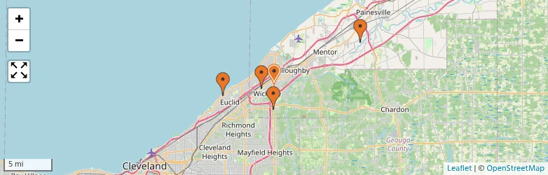 Related schools map