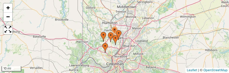 Related schools map