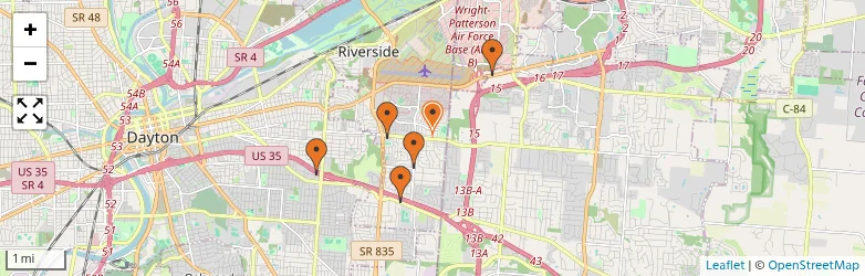 Related schools map