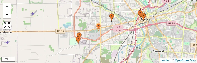 Related schools map