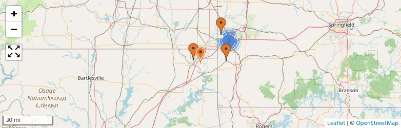 Related schools map