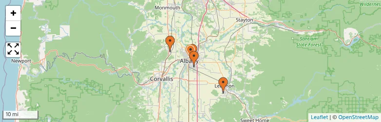 Related schools map