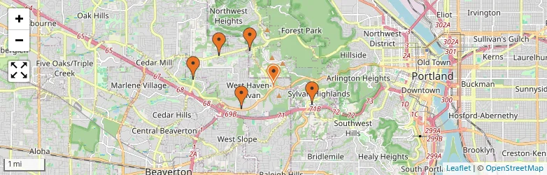 Related schools map