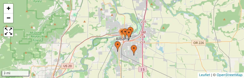 Related schools map