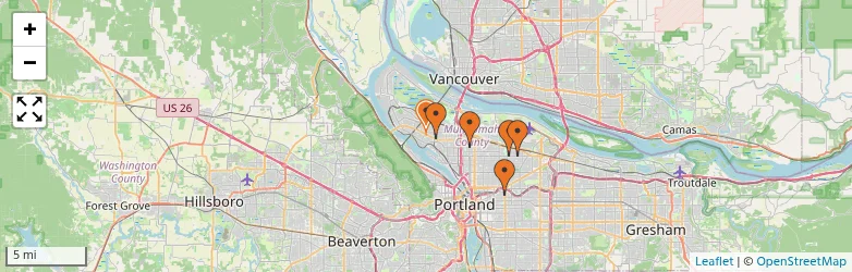 Related schools map