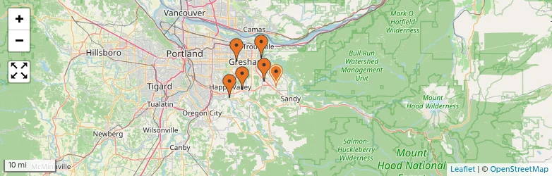 Related schools map