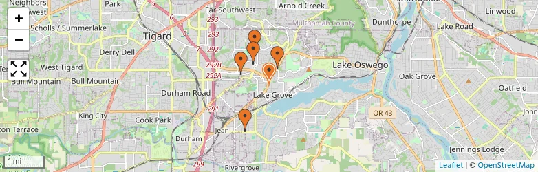 Related schools map