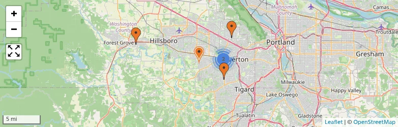 Related schools map