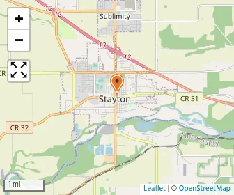 Map of Stayton Christian School