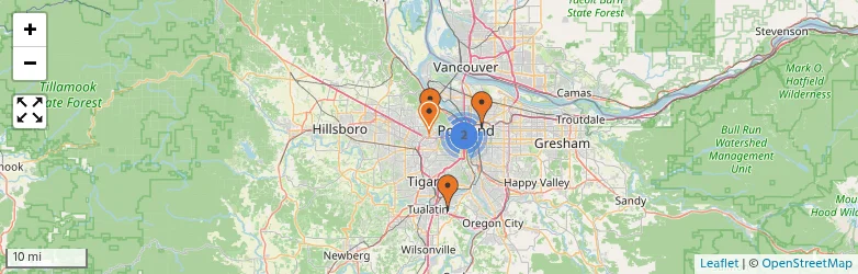 Related schools map