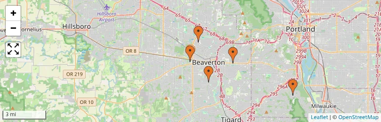 Related schools map