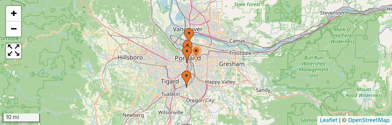 Related schools map