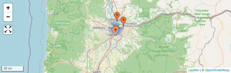 Related schools map