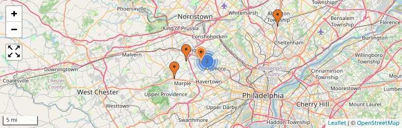 Related schools map
