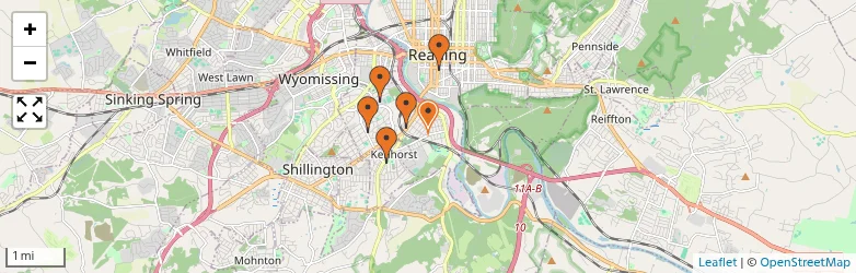 Related schools map
