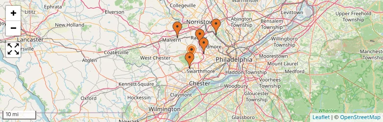 Related schools map