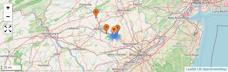 Related schools map