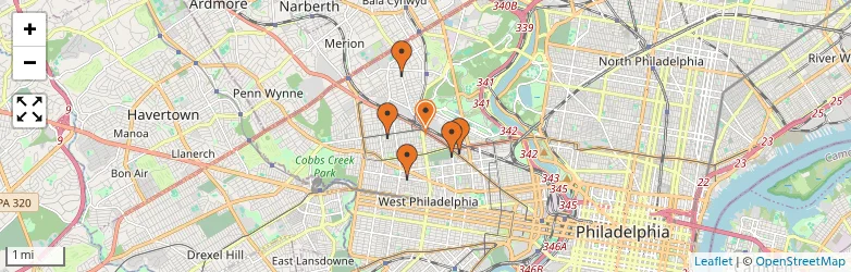 Related schools map