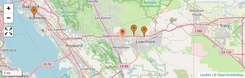 Related schools map