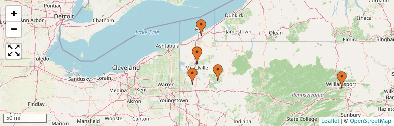 Related schools map