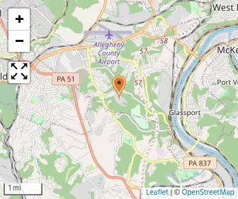 Map of Ccac South Campus Child Develo