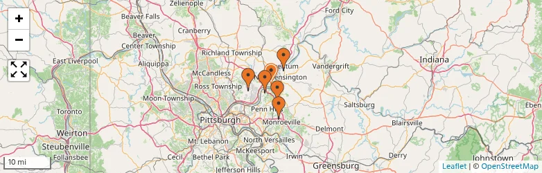 Related schools map