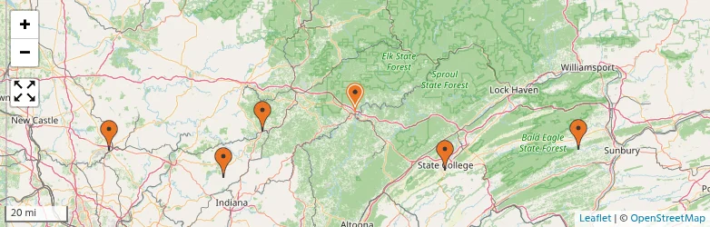 Related schools map