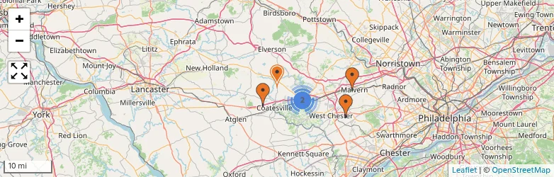 Related schools map